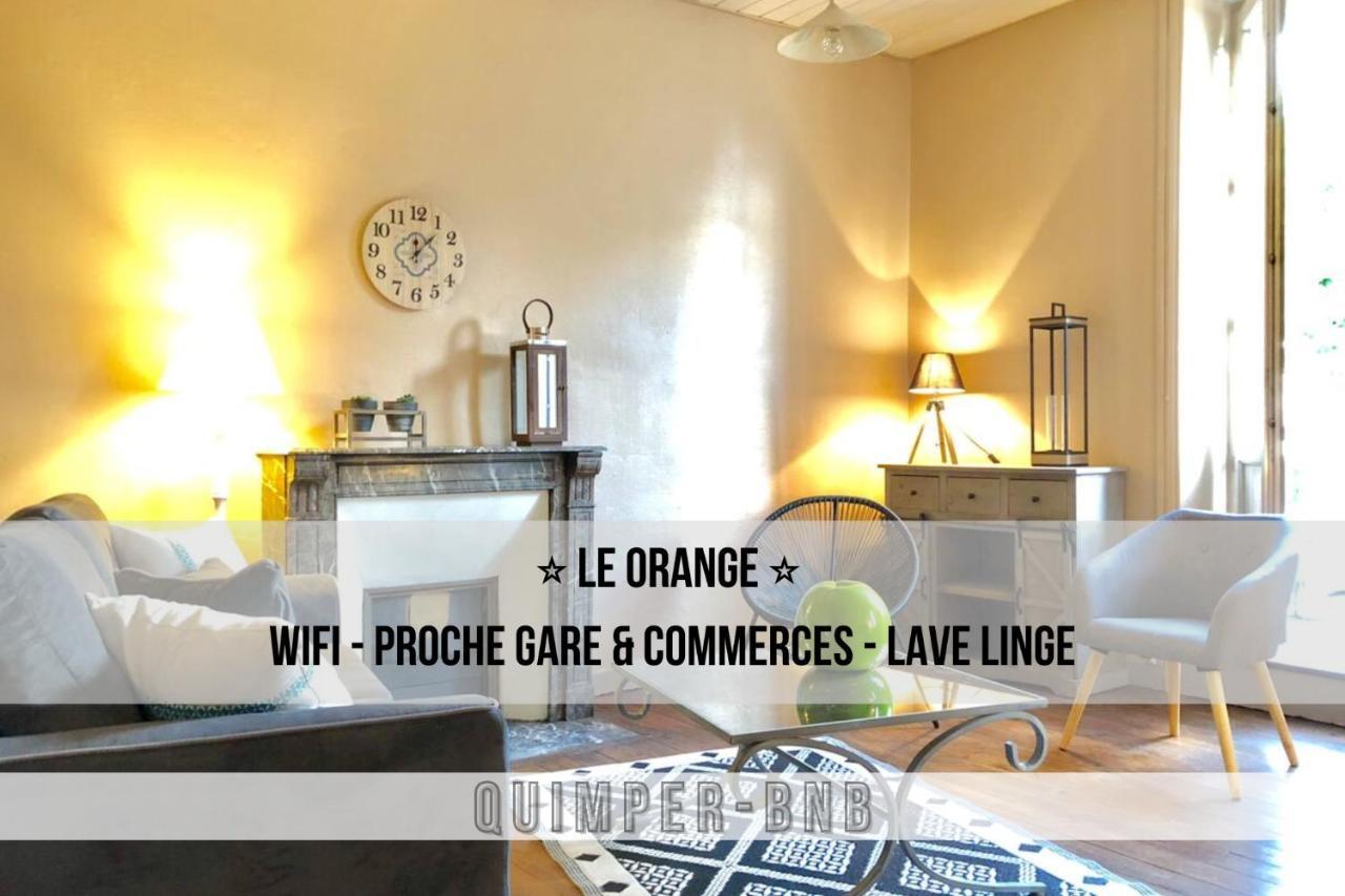 Le Orange - Confort - Wifi - Entre Gare Et Centre 坎佩尔 外观 照片
